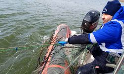 800 metrelik kaçak ağ ele geçirildi