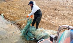 Çorum Barajı’nda 600 metre ağ ele geçirildi