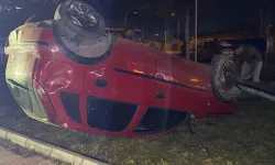 Otomobil takla attı: Sürücü yaralandı