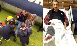 Tribünden düşerek yaralandı
