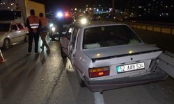 Tır ile otomobil çarpıştı