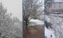 Çorum’da kar yağışı etkili oldu