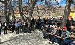 Bu köyde yağmur duasına çıkıldı