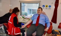 30'uncu kez kan bağışında bulundu