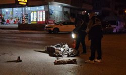 Motosiklet sürücüsü ağır yaralandı