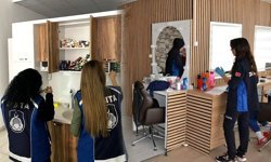 Çorum'da bir kuaförlerdeki 563 ürüne el konuldu