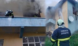 Gecek köyünde yangın