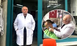 66 yıldır traş ediyor
