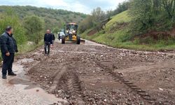 Çatak'ta yol açma çalışması