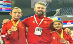 Minik Karatecilerden Balkan Şampiyonasında iki madalya
