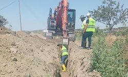 Sungurlu'da içme suyu şebeke hattı çalışmaları sürüyor