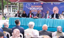 Piribaba Parkı'nda vatandaşları dinledi