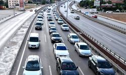 Çorum-Ankara yolunda trafik yoğunluğu