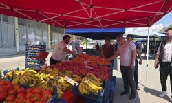 Başkan pazar denetiminde