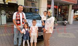 Çorumlu aile çekilişle otomobil kazandı
