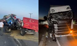 TMO'ya ürün getirecekti, Tır çarptı