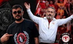 Çorum FK taraftarlarından Galatasaray tribün liderine gönderme