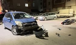 Otomobil ile motosiklet çarpıştı: 1 yaralı
