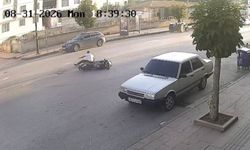 Motosiklet ile bisiklet çarpıştı
