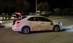 Kaza yapan motosiklet sürücüsü yaralandı