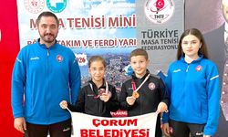 Çorumlu minik raketlerden iki madalya