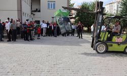 Üreticilere yem ezme makinesi desteği