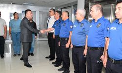 Pehlivan mesai arkadaşlarıyla vedalaştı