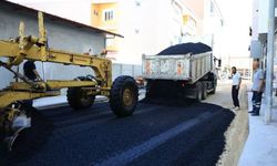 Alaca'da asfalt çalışması
