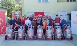 7 üreticiye süt sağım makinesi hibe edildi