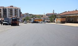 Sungurlu'da asfalt çalışması