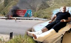 Çorum'dan Antalya'ya eşya taşıyan kamyon sürücüsü ölümden döndü