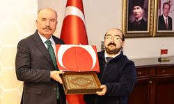 Şehit aileleri için hazırlanan hediye seti Vali Çalgan’a takdim edildi