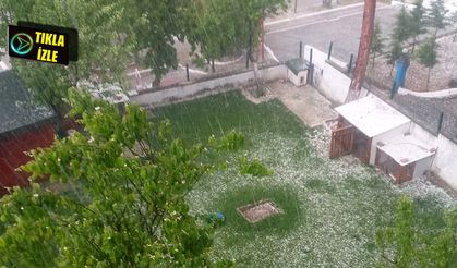 Mecitözü'nü dolu vurdu