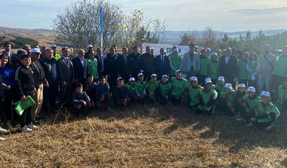 Mecitözü'nde 200 fidan toprakla buluşturuldu