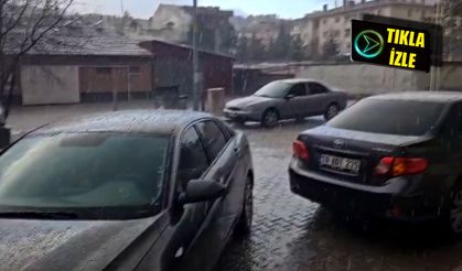 Çorum'un bu ilçesinde dolu etkili oldu