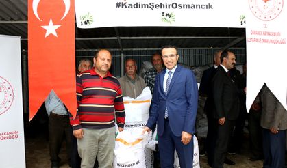 Çorum'da üreticilere 18 ton çeltik tohumu dağıtıldı