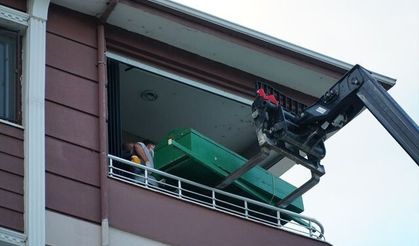 Çorum'da 250 kilo ağırlığındaki kişinin cenazesi forkliftle taşındı