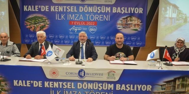 Kale’de Kentsel Dönüşüm için ilk imzalar atıldı