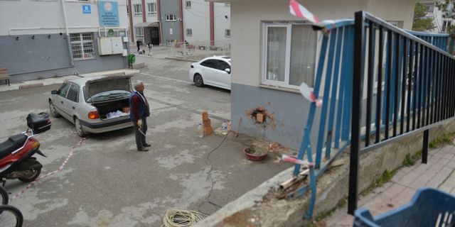 Çorum'da hasar gören okul onarılıyor