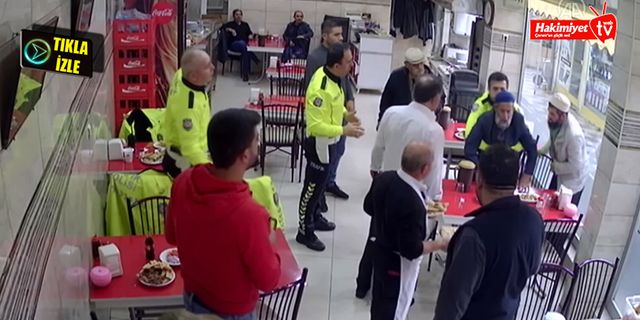 Çorum'da trafik polisi yaşlı adamı böyle kurtardı