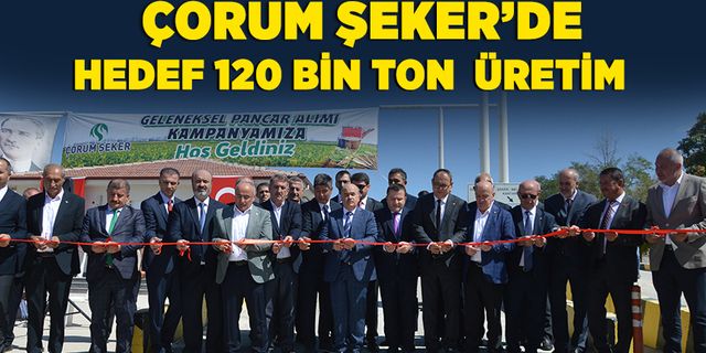 Çorum Şeker’de sezon başladı