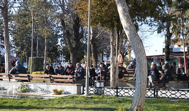 Çorum’da kış ortasında bahar havası yaşanıyor