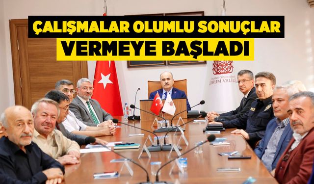 Vali'den muhtarla ‘asayiş’ istişaresi