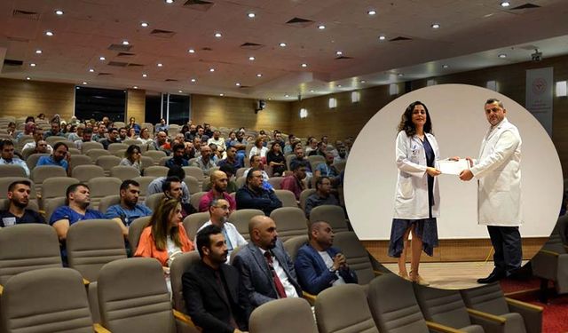 Hastane’de en fazla ameliyat yapan hekimlere Teşekkür Belgesi