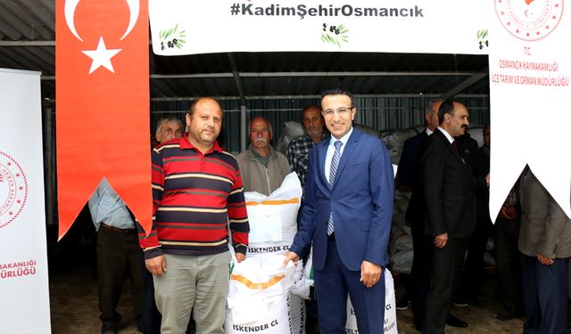 Çorum'da üreticilere 18 ton çeltik tohumu dağıtıldı