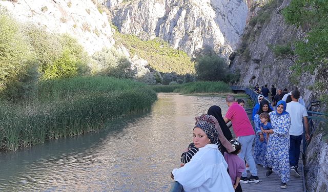 İncesu Kanyonu, bayram tatilinde ziyaretçilerin uğrak noktası oldu