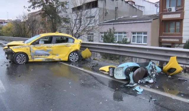 Çorumlu taksici feci kazada hayatını kaybetti