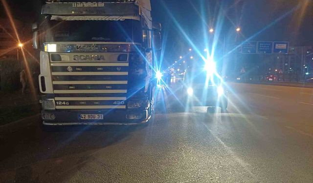 Tırın çarptığı kadın ağır yaralandı