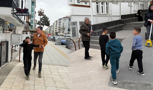 Çorum'da dilendirilen küçük çocuklar toplandı