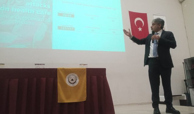 Gazze’deki dramları öğrencilerle paylaştı